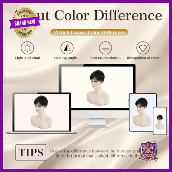 Short Pixie Cut Hair Topper for Thinning Hair, 5.5 Inch Synthetic